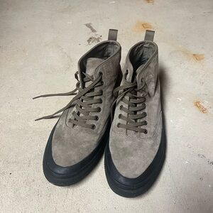 SeaVees Tan and Black Sneakers with Suede Upper